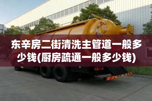 東辛房二街清洗主管道一般多少錢(廚房疏通一般多少錢)