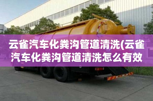 云雀汽車化糞溝管道清洗(云雀汽車化糞溝管道清洗怎么有效率)