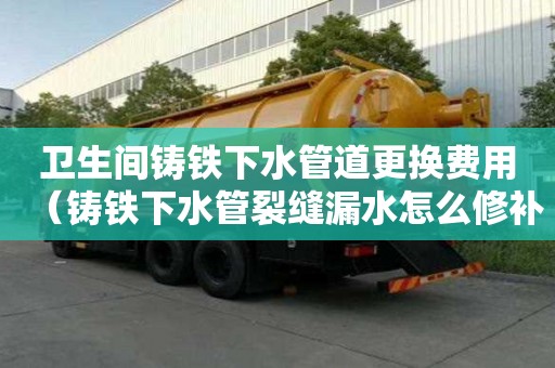 衛生間鑄鐵下水管道更換費用（鑄鐵下水管裂縫漏水怎么修補）