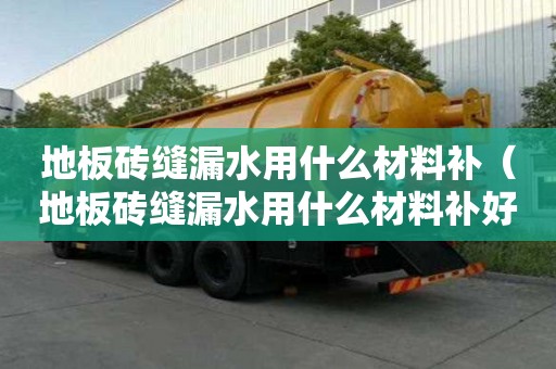 地板磚縫漏水用什么材料補（地板磚縫漏水用什么材料補好）