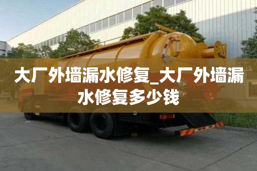 大廠外墻漏水修復_大廠外墻漏水修復多少錢