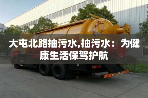 大屯北路抽污水,抽污水：為健康生活保駕護航