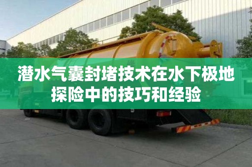 潛水氣囊封堵技術在水下極地探險中的技巧和經驗