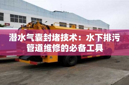 潛水氣囊封堵技術：水下排污管道維修的必備工具