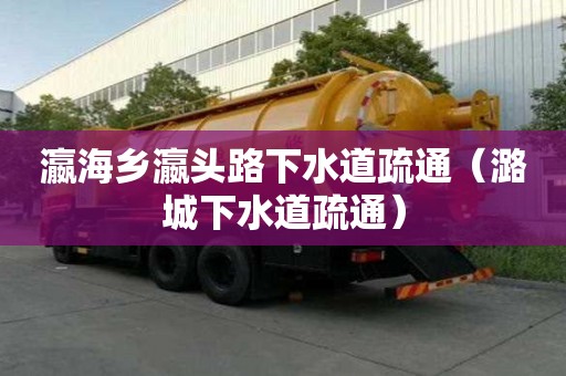 瀛海鄉瀛頭路下水道疏通（潞城下水道疏通）