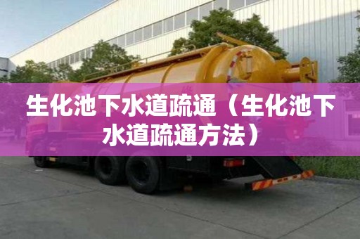 生化池下水道疏通（生化池下水道疏通方法）