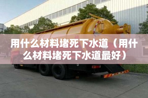 用什么材料堵死下水道（用什么材料堵死下水道最好）