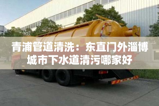 青浦管道清洗：東直門外淄博城市下水道清污哪家好