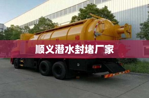 順義潛水封堵廠家