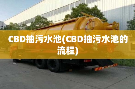 CBD抽污水池(CBD抽污水池的流程)